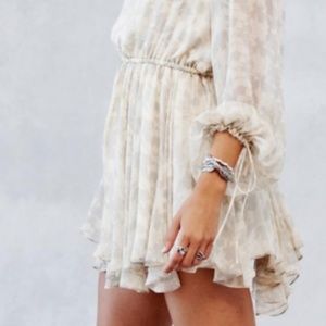LoveShackFancy Flowy Silk Dress